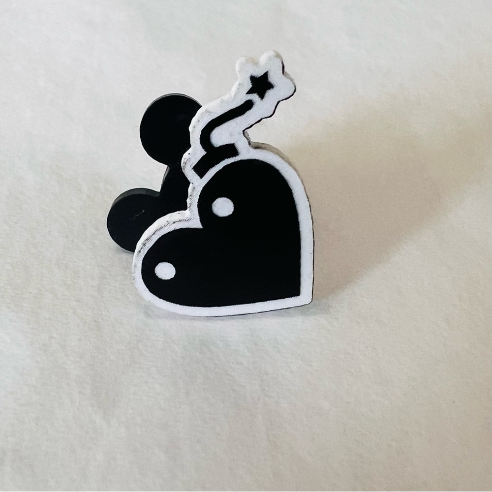 "Love Bomb" Acrylic Pin (Get this free!)